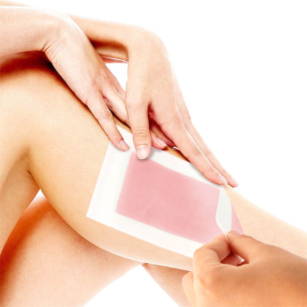 10x Cold  Hair Removal Strips Paper For Facial Leg Body Hair Pink