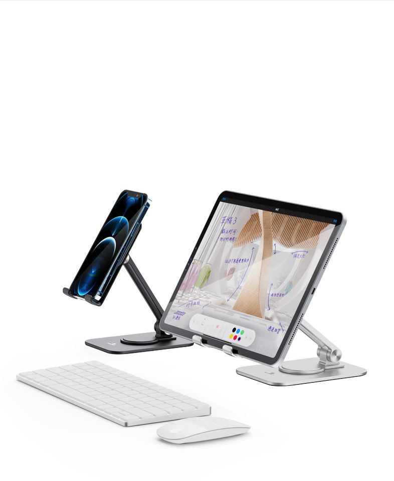 Ergonomic 360° Rotating Stand IPad, Smartphone And Tablets