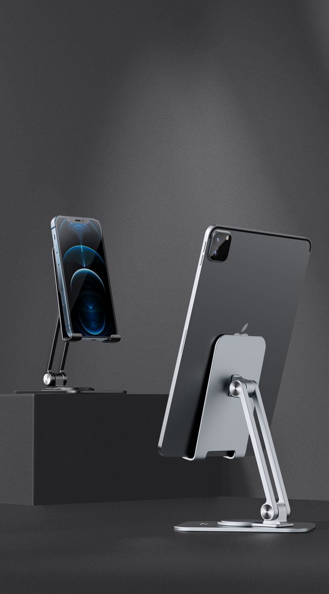 Ergonomic 360° Rotating Stand IPad, Smartphone And Tablets