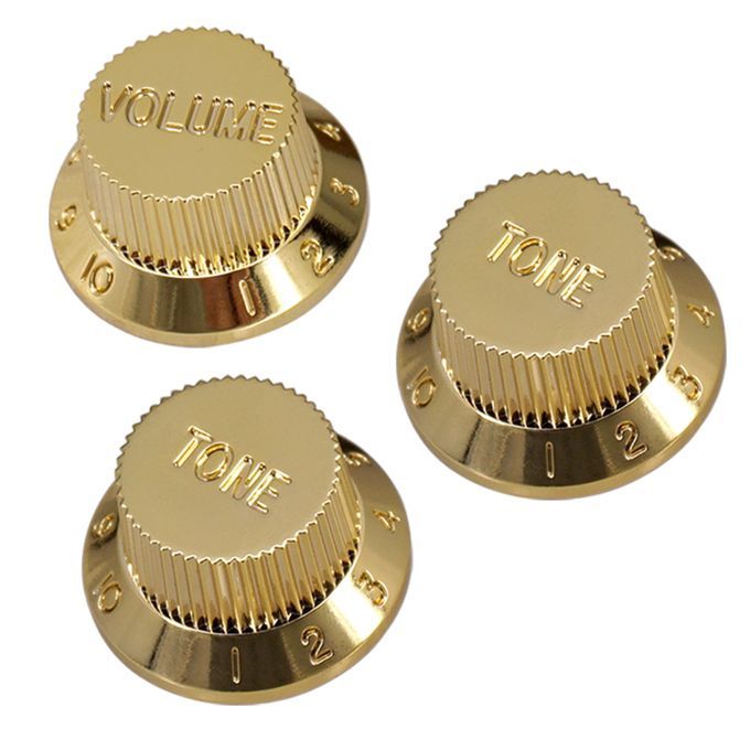 Electric Guitar Tone Volume Control Knobs 1 Volume/ 2 Tone