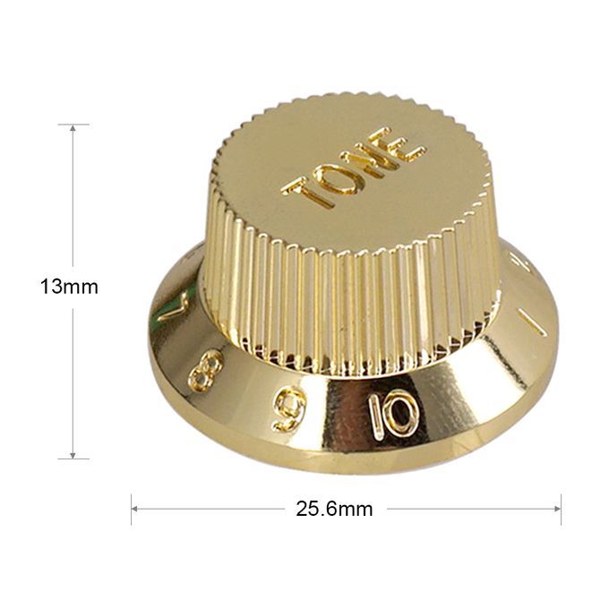 Electric Guitar Tone Volume Control Knobs 1 Volume/ 2 Tone