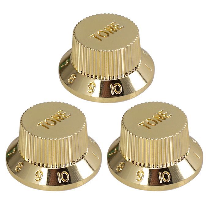 Electric Guitar Tone Volume Control Knobs 1 Volume/ 2 Tone