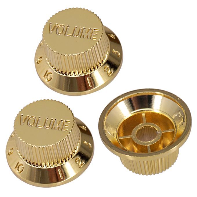Electric Guitar Tone Volume Control Knobs 1 Volume/ 2 Tone
