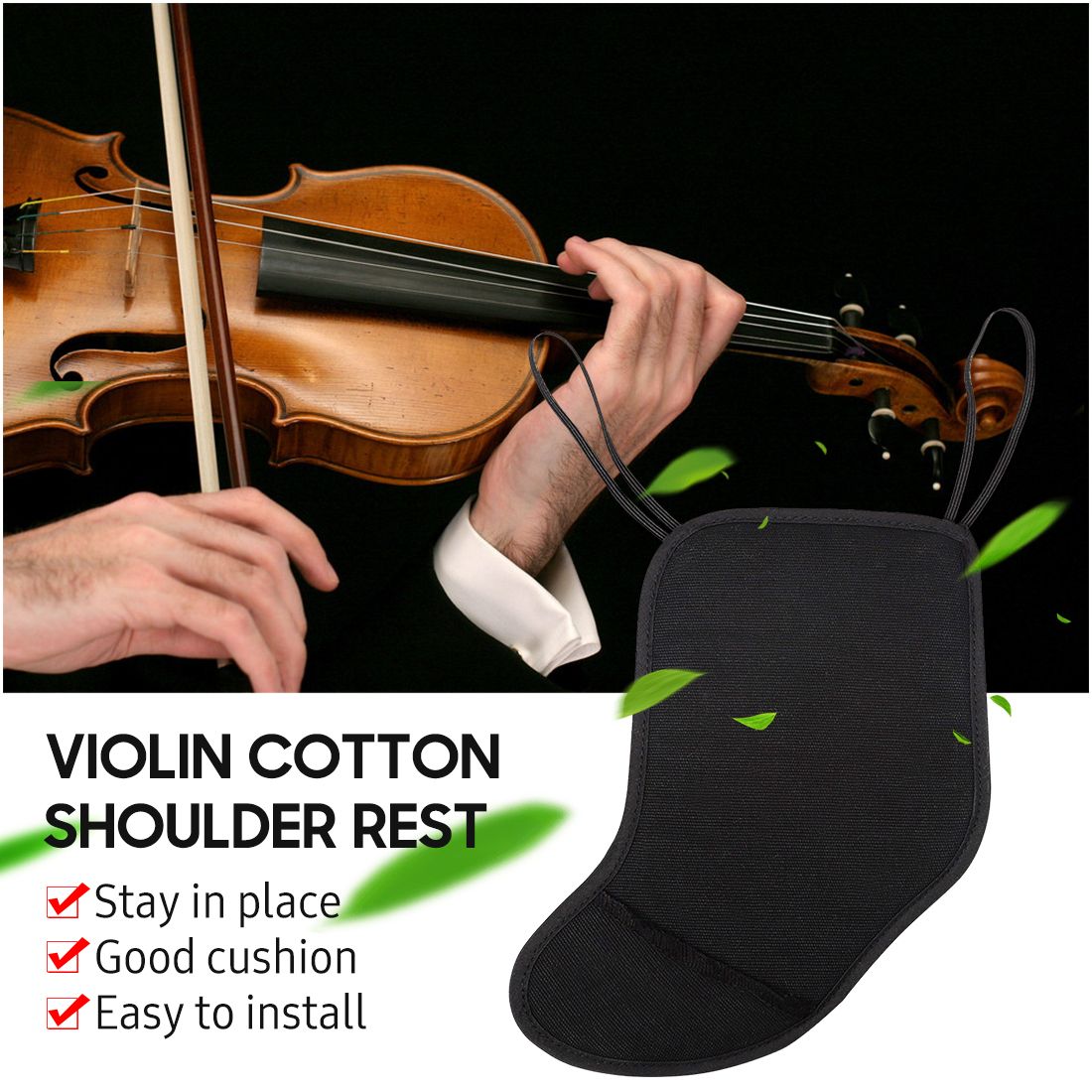 Violin Shoulder Rest Violin Velvet Shoulder Pad Violin Chin
