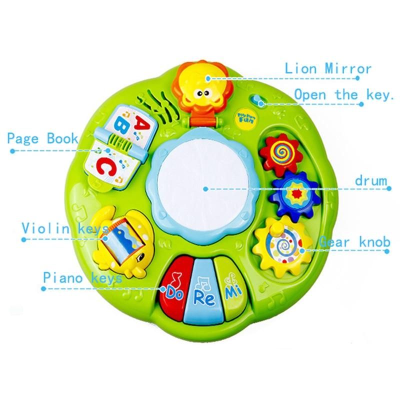 Early Education Study Table, Light Music Hand, Drum