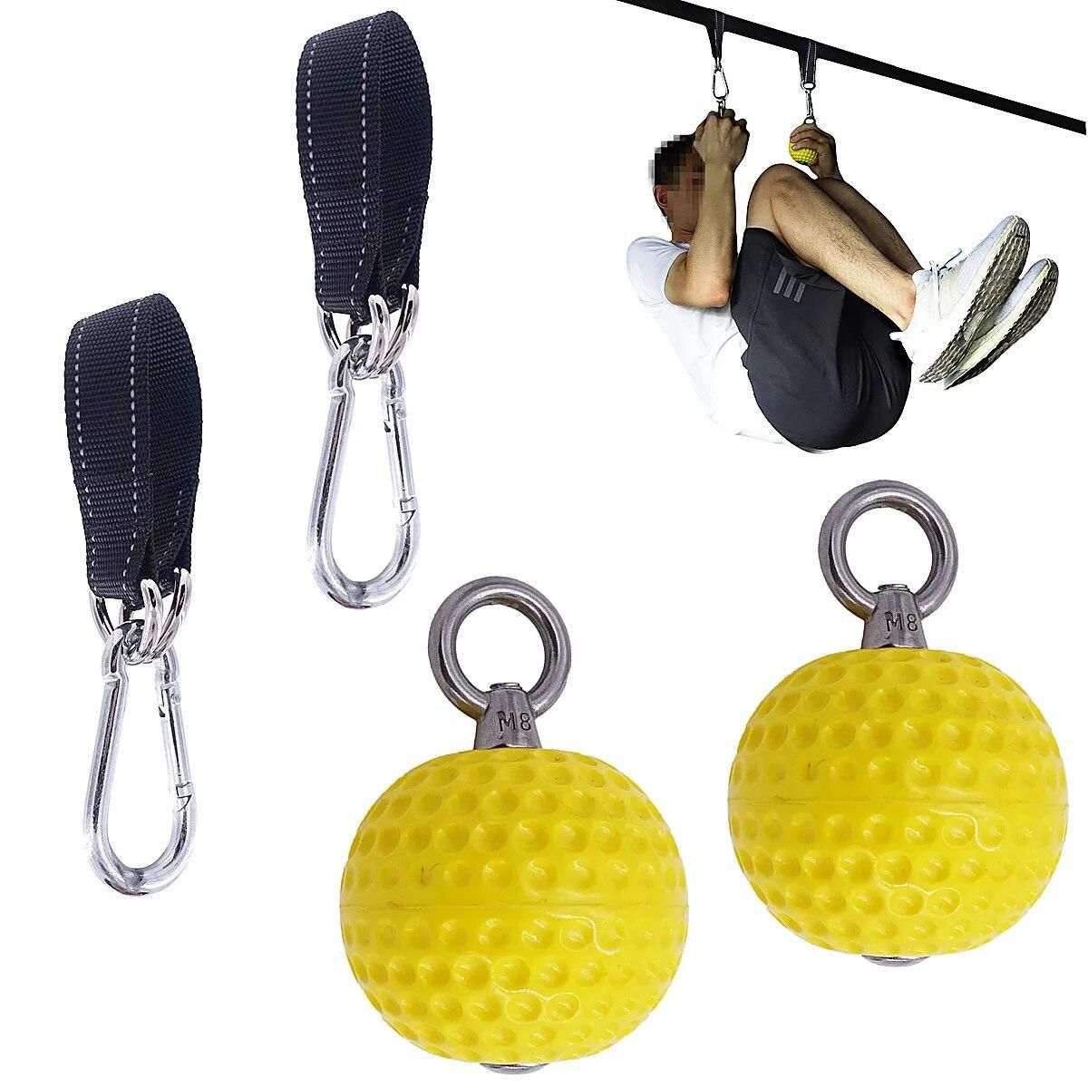 Hand Grip Strength Trainer Non-Slip Pull Up Ball Climbing Power Grip Strength Hand Exerciser Fitness Bouldering Hold Workout