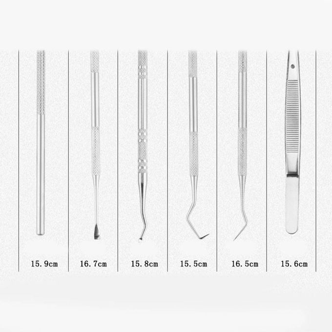 Dental Tools Cleaning Kit Personal Use Stainless Steel 4 Pieces