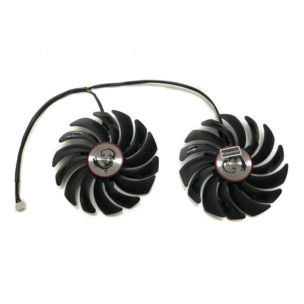 2pcs/lot gtx1080 gtx1070 gtx1060 gpu cooler Fans Video Card fan For MSI GTX 1080/1070/1060 GAMING GPU Graphics Card Cooling