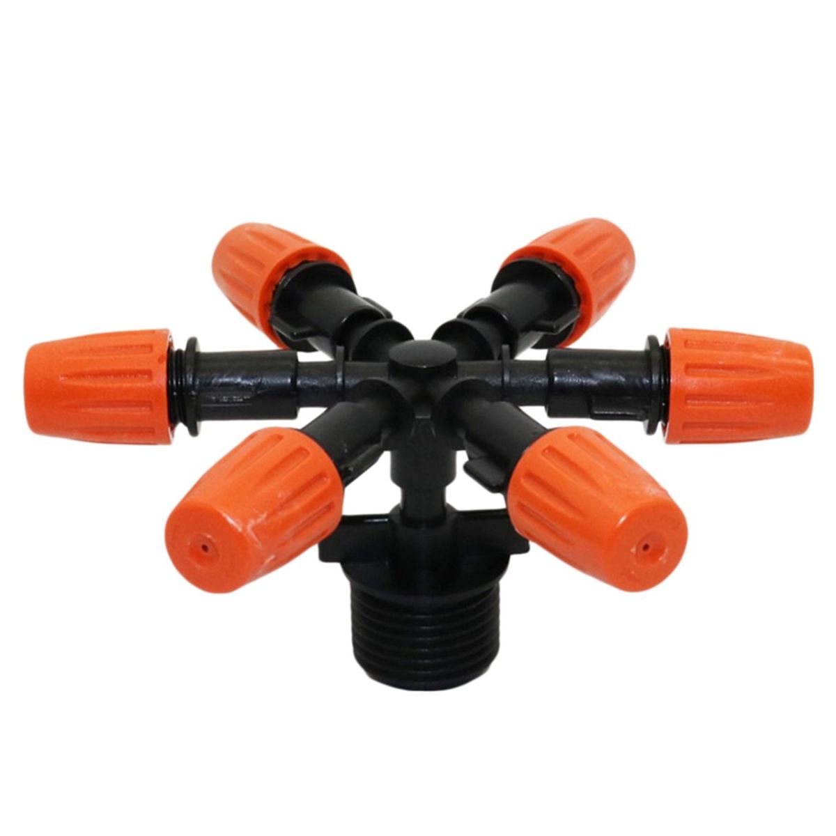 6-Head Multi-Nozzle Sprinkler With 1/2 Inch Male Thread Adjustable Sprayer Greenhouse Industrial Cooling Fogger Nozzle 1Pcs