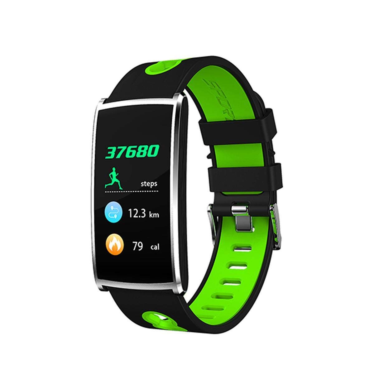N68 Smart Sport Bracelet Watch Heart Rate Fitness Tracker Sliver&green
