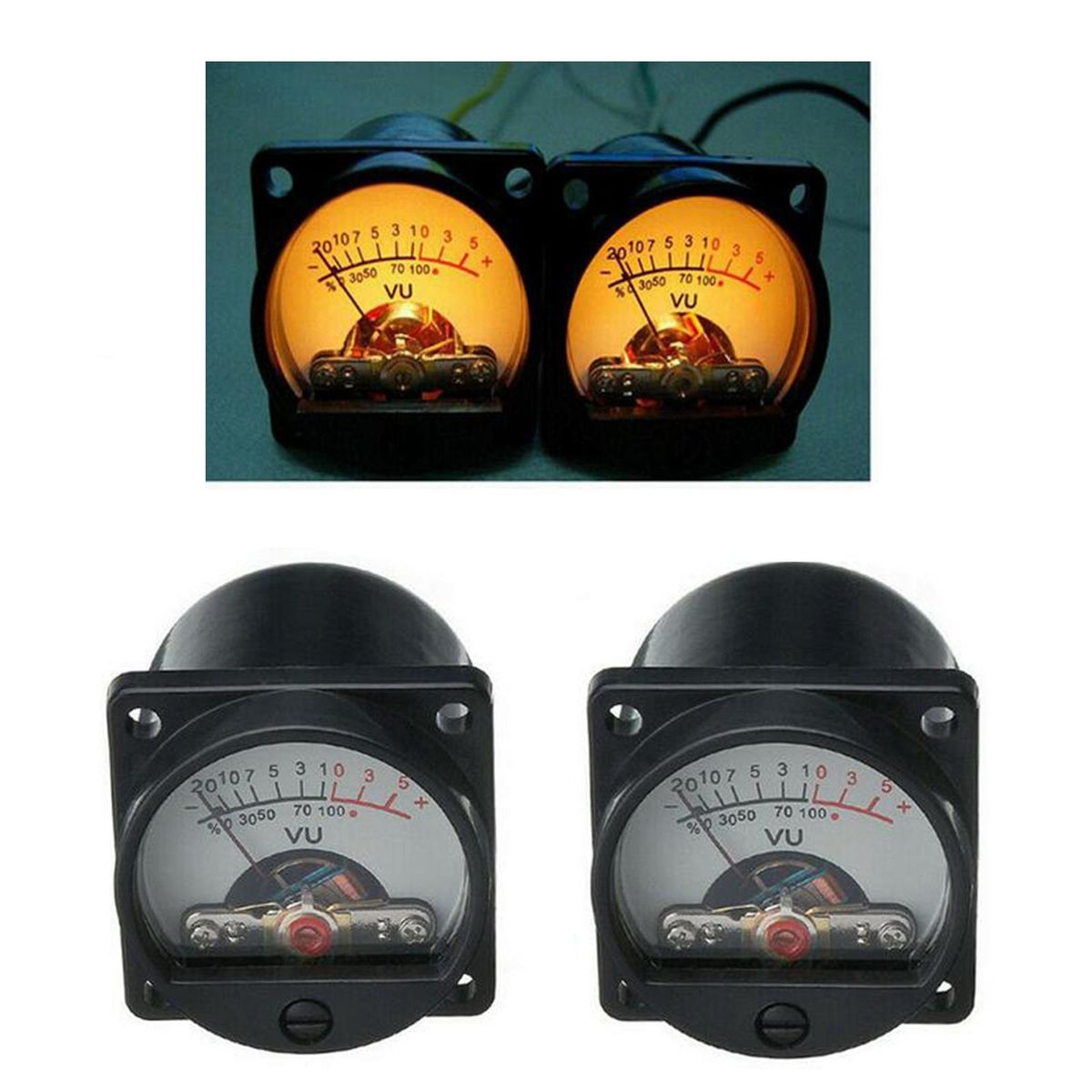 TR-35W Precision Panel VU Meter Audio Level Amp For Audio Recorder