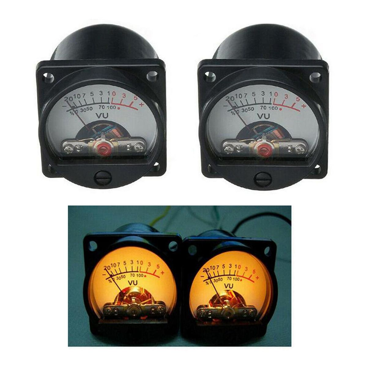 TR-35W Precision Panel VU Meter Audio Level Amp For Audio Recorder