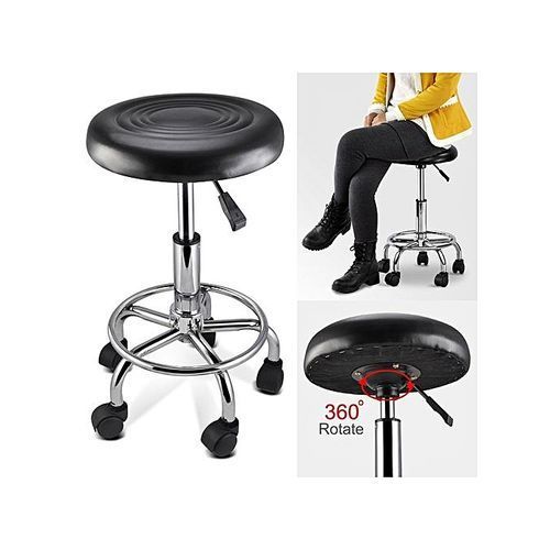 Adjustable Swivel Stool Office Chair Black