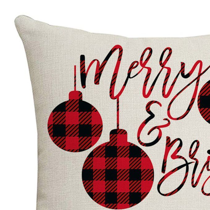 Eye-catching Pillow Cover Breathable Flax Single-sided-