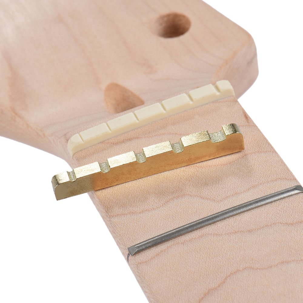 Pre-slotted Brass String Nut For 5-string Electric Bass