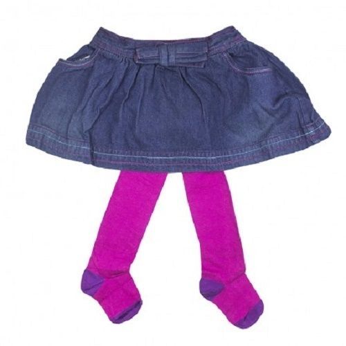 Girls Jeans Skirt With Pop Socks, Denim