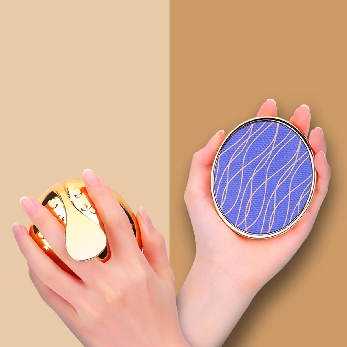 Nano Glass Physical Hair Removal  Portable Golden Frame