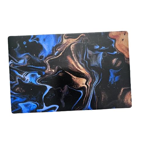 Laptop Skin Cover - Blue And Brown Marble (Pimp Nation)