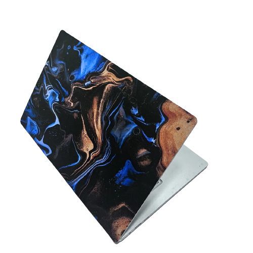 Laptop Skin Cover - Blue And Brown Marble (Pimp Nation)