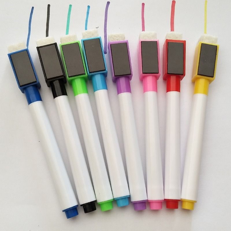 8pcs\set Erasable Colorful Black Whiteboard Pen Ma