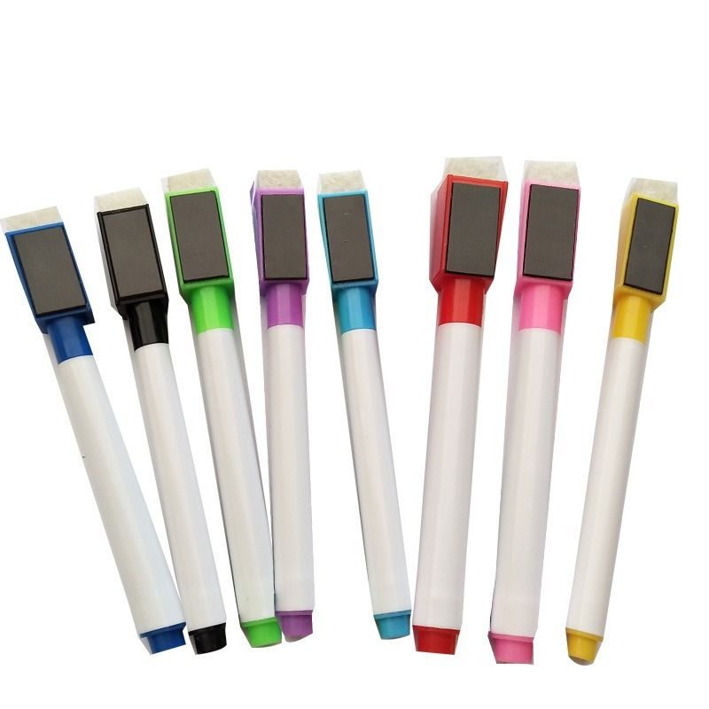 8pcs\set Erasable Colorful Black Whiteboard Pen Ma