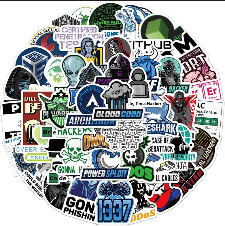 Wholesome 50pcs Laptop Stickers For CyberSecurity Engineers