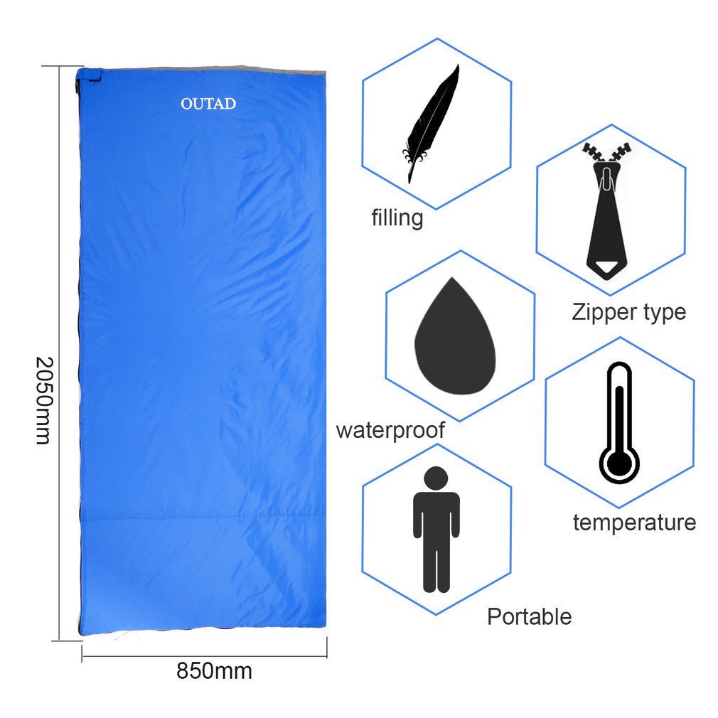Envelope Sleeping Bag Adult Camping Outdoor Mini Walking
