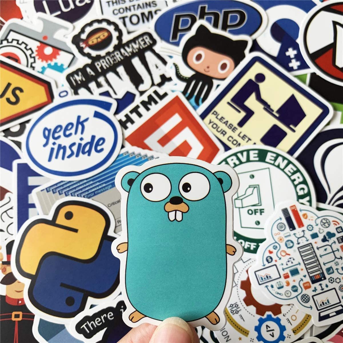 Wholesome 50pcs Laptop Stickers For Software Developers
