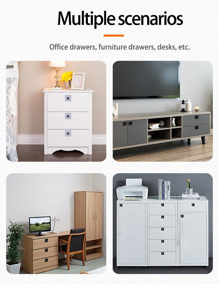 Smart Fingerprint Lock Biometric Office Electronic Lock Smart Lock Door Drawer Cabinet Lock Fingerprint Usb
