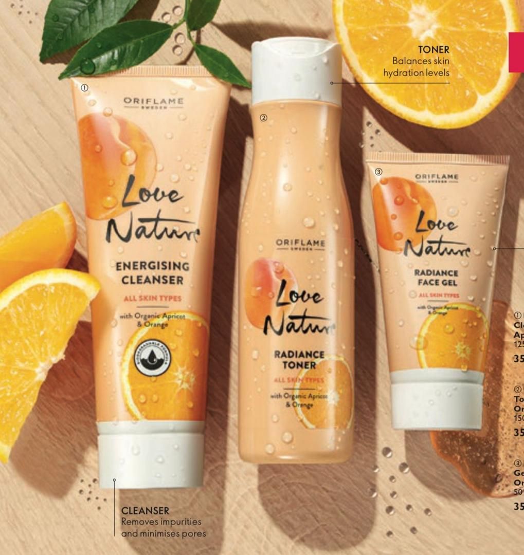 Love Nature Facial Set ( Energising Cleanser, Radiance Toner, Radiance Face Gel )