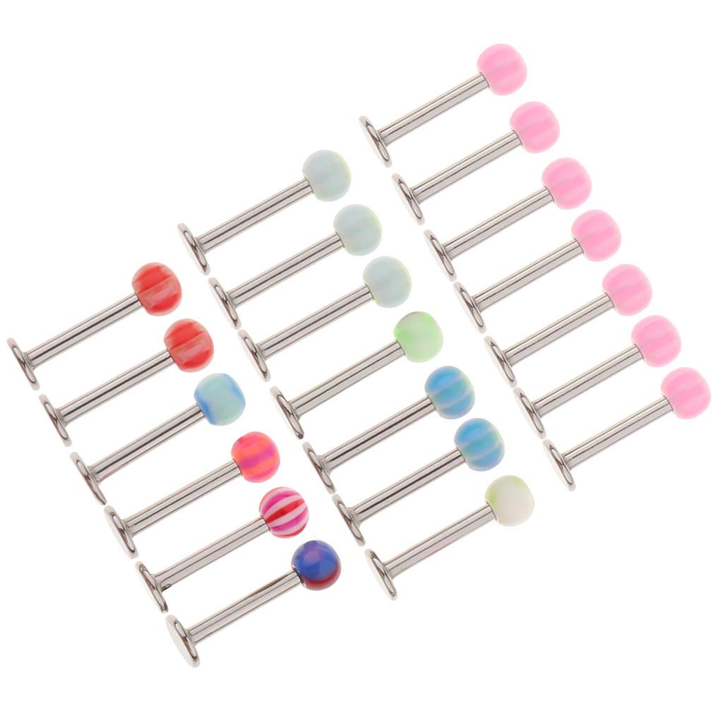 20Pcs Metal Labret    Ear  Stud Upper Piercing
