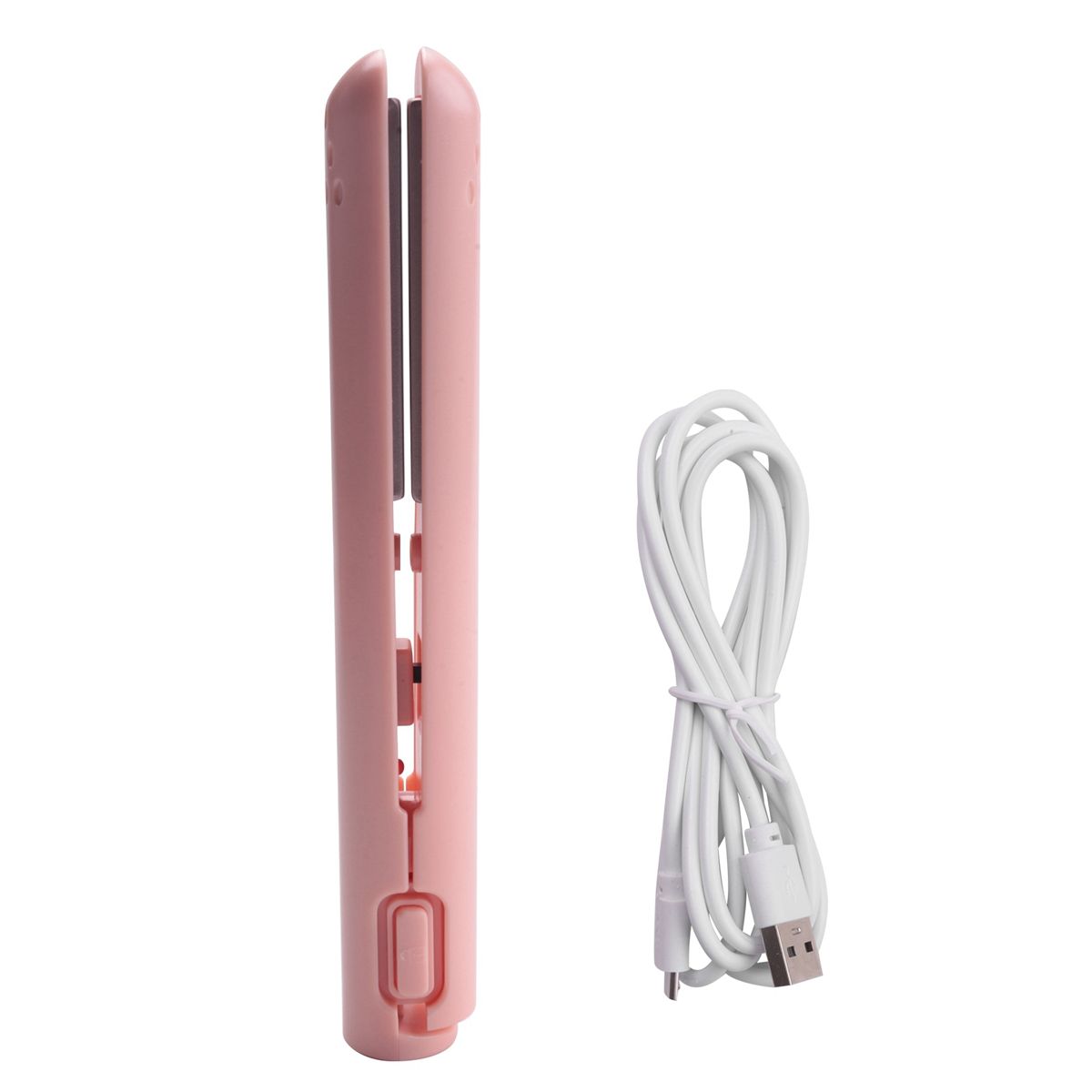 USB Cable Mini Portable Hair Straightener for Straight and C