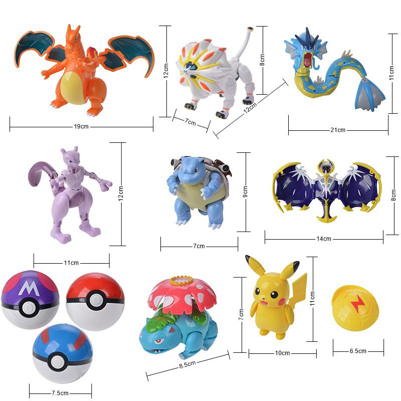 TOMY Pokemon Action Morphing Pokeballs Transformation