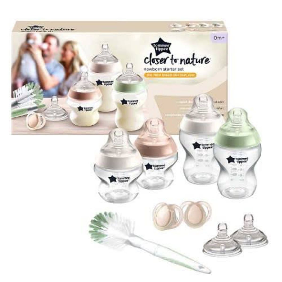 Closer To Nature Newborn Feeding Bottle Starter Set