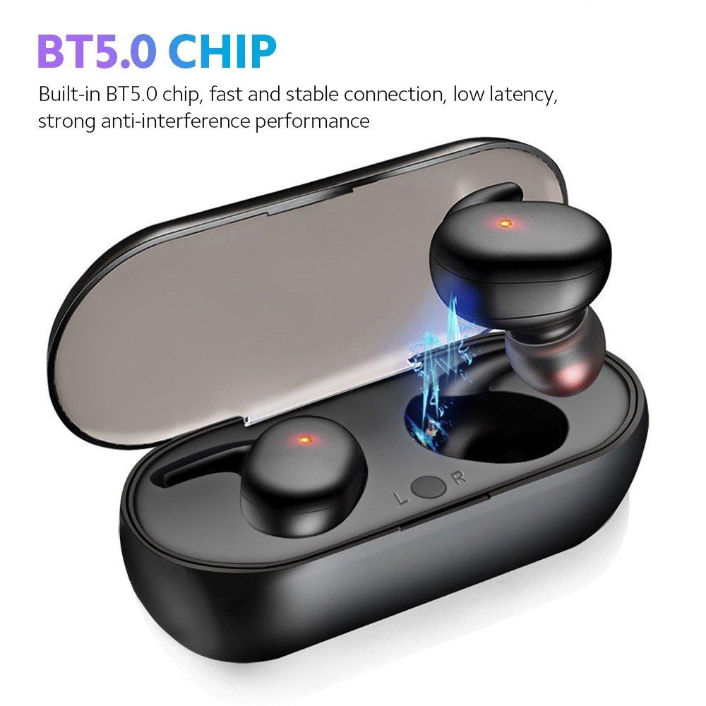 Wireless BT Headphones In-ear Sports Earbuds BT5.0 Chip