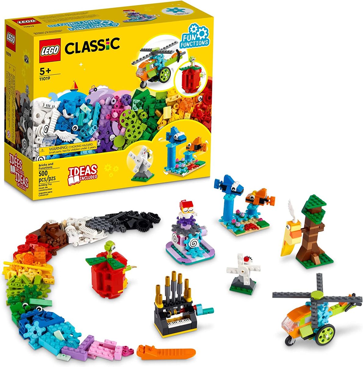 Classic Bricks And Functions 11019 Kids Building Kit (500 Pieces)