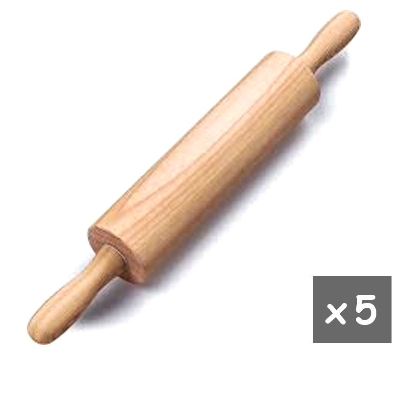 Rolling Pin (Wooden) X5 - Cream