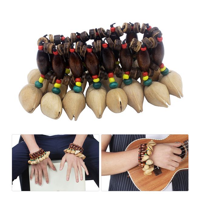 Handmade Nuts Shell Bracelet Handbell For Djembe African