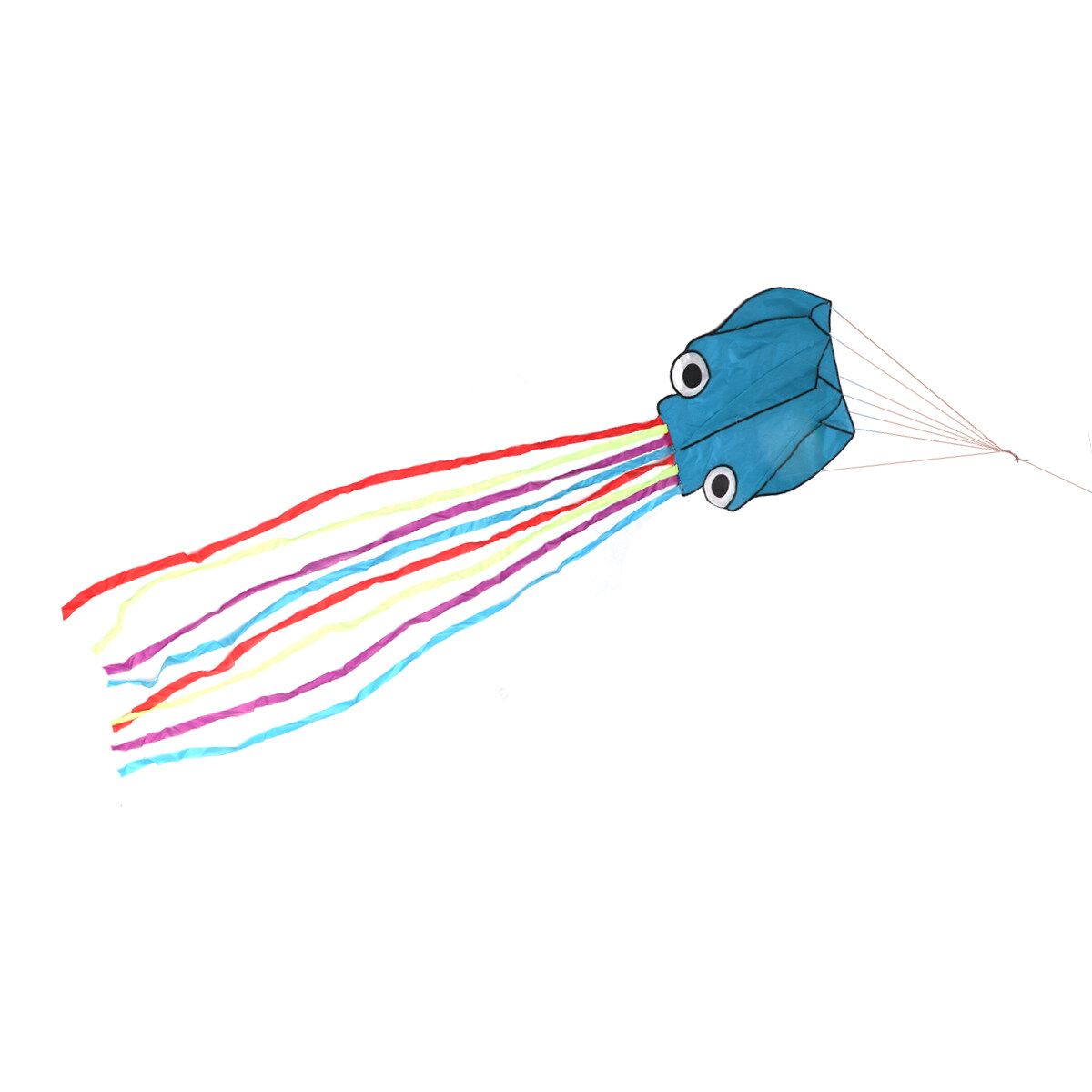 4M Octopus Flying Kite Weekends Kids Fun Outdoor Holiday Game Park Beach Gifts Kite Blue