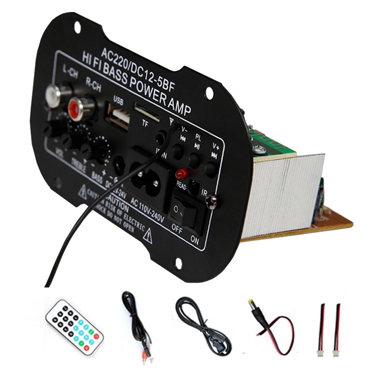 Car Bluetooth  Bass Power Subwoofer AMP Car Mini