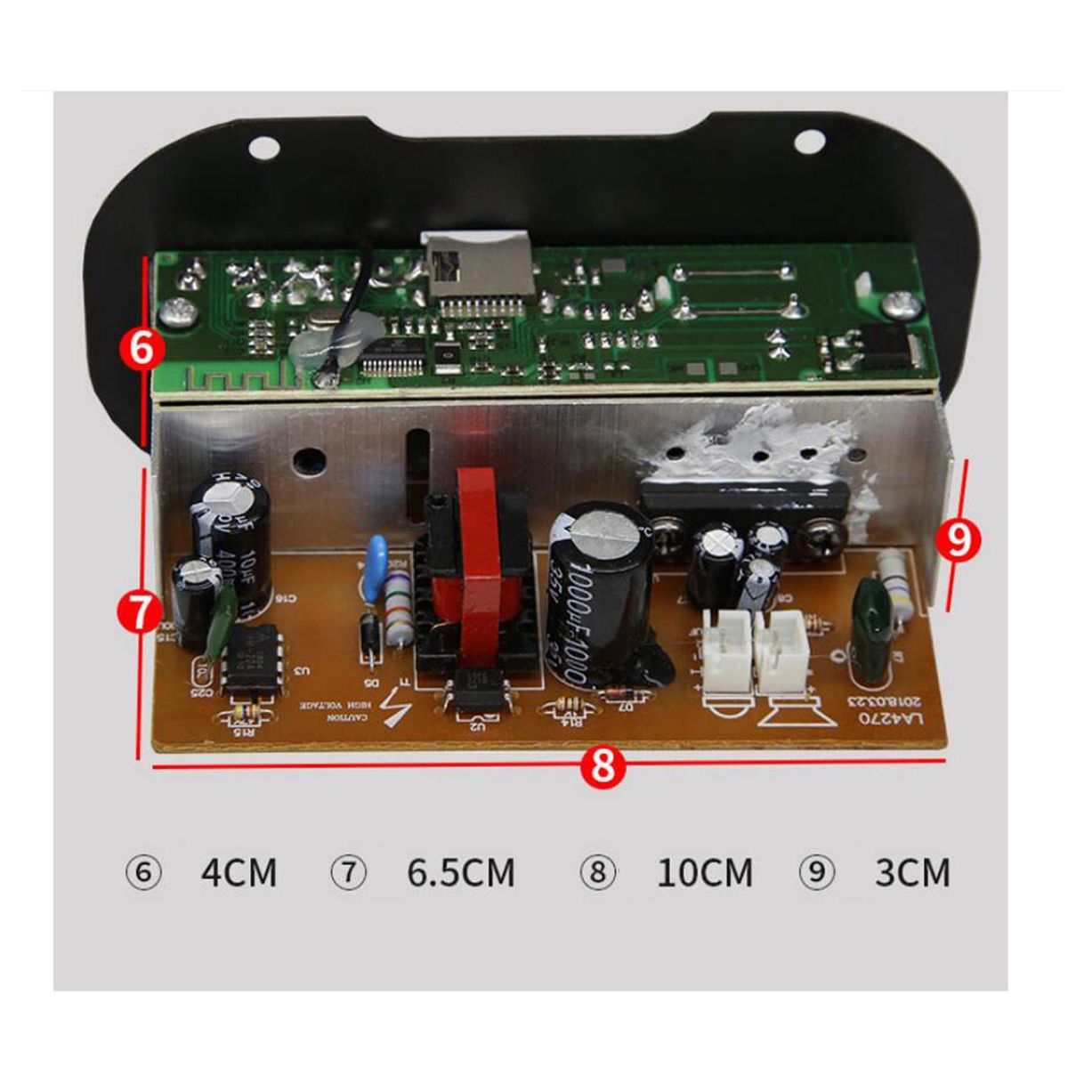 Car Bluetooth  Bass Power Subwoofer AMP Car Mini