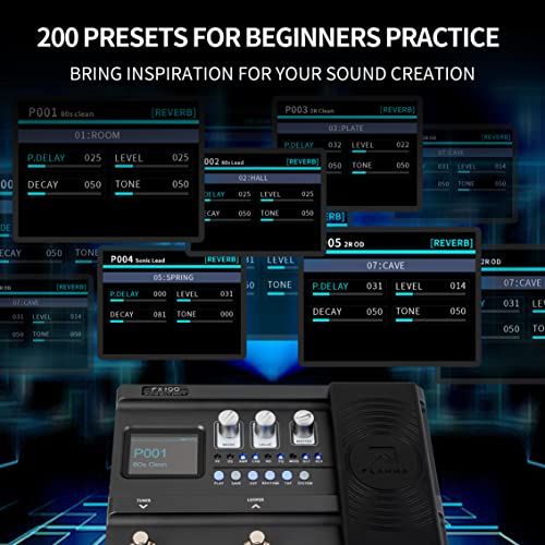 FLAMMA FX100 Guitar Pedal Multieffects Processor With Looper