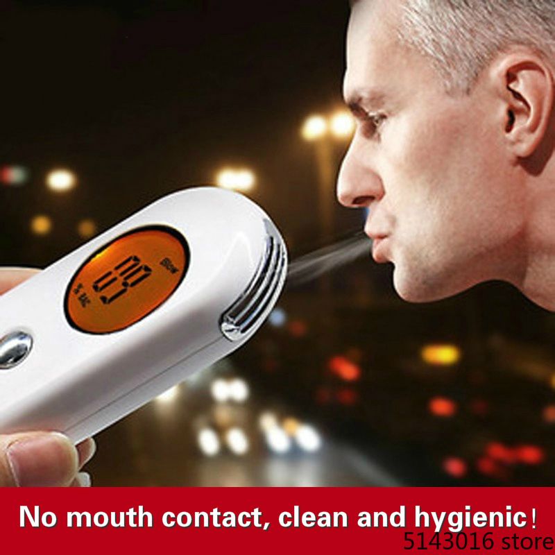 Professional Alcohol Breath Tester Breathalyzer Analyzer Detector Test Keychain  Breathalyser