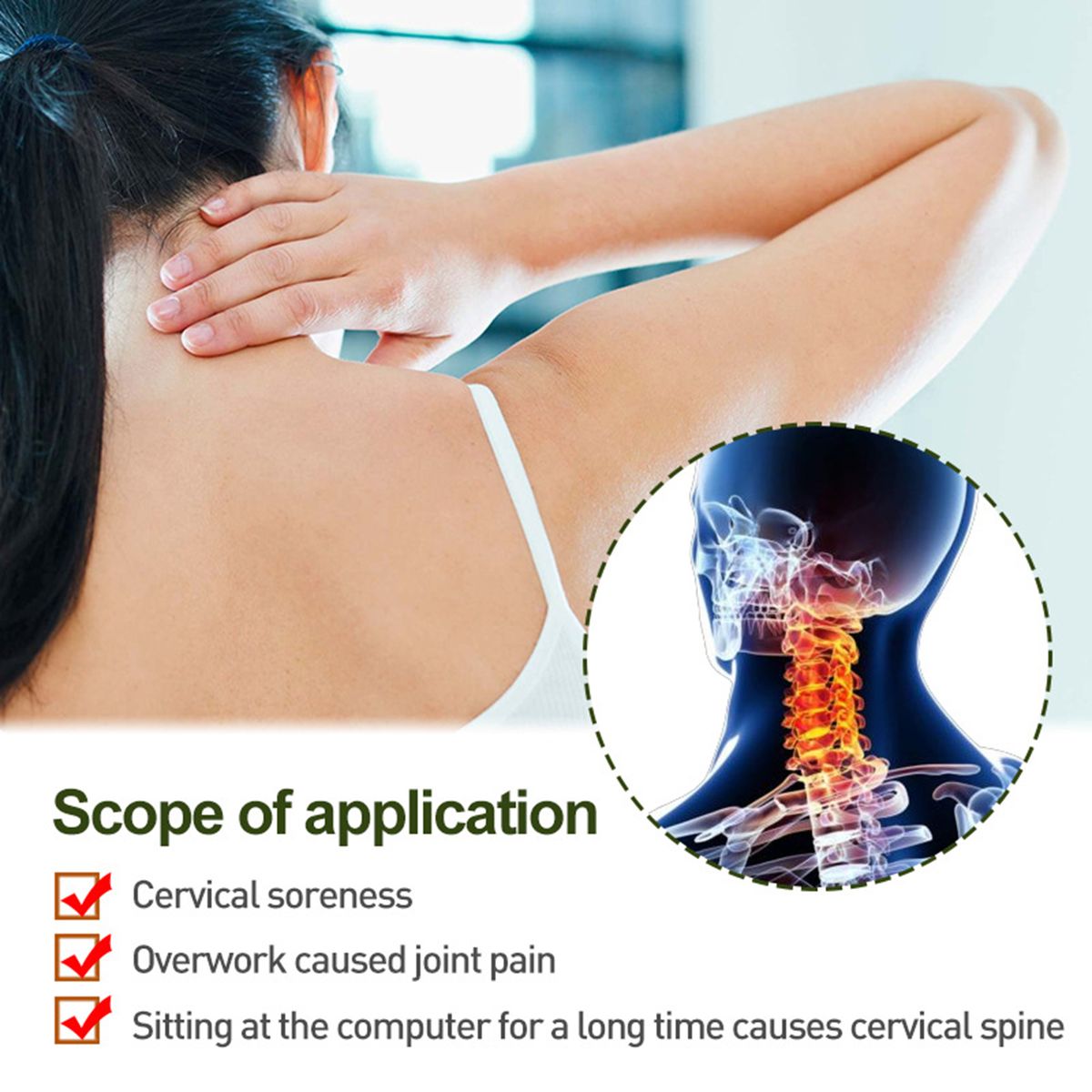 12 Patches Pain Relieving Patches Cervical Patches