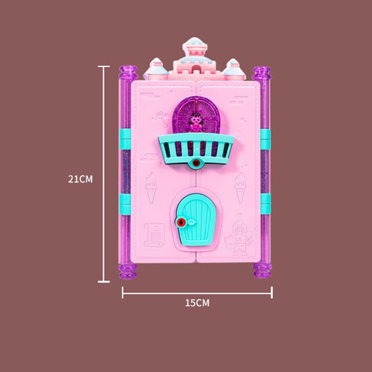Girls Diary Toy Notebook Keys Pencil Ruler Book Toy Pink