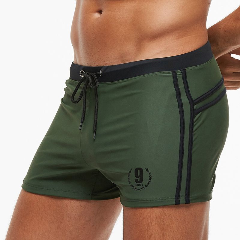 2021 Datifer Men's Swim Trunks Swimming Briefs Homens Maillot  Bain Trunks