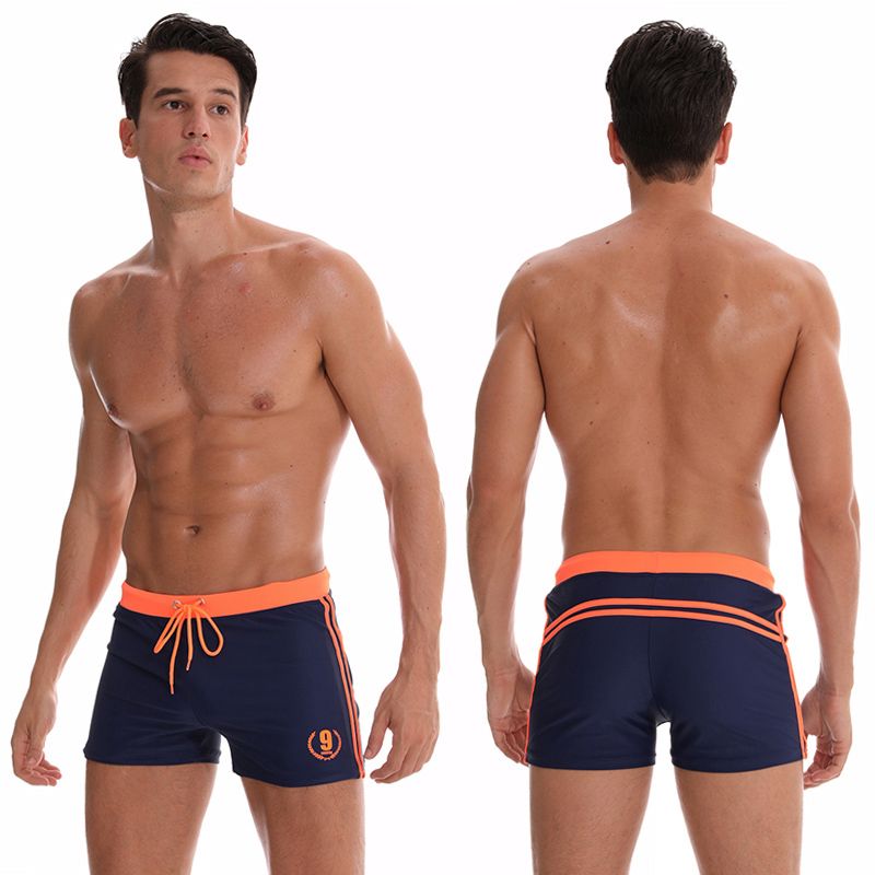 2021 Datifer Men's Swim Trunks Swimming Briefs Homens Maillot  Bain Trunks