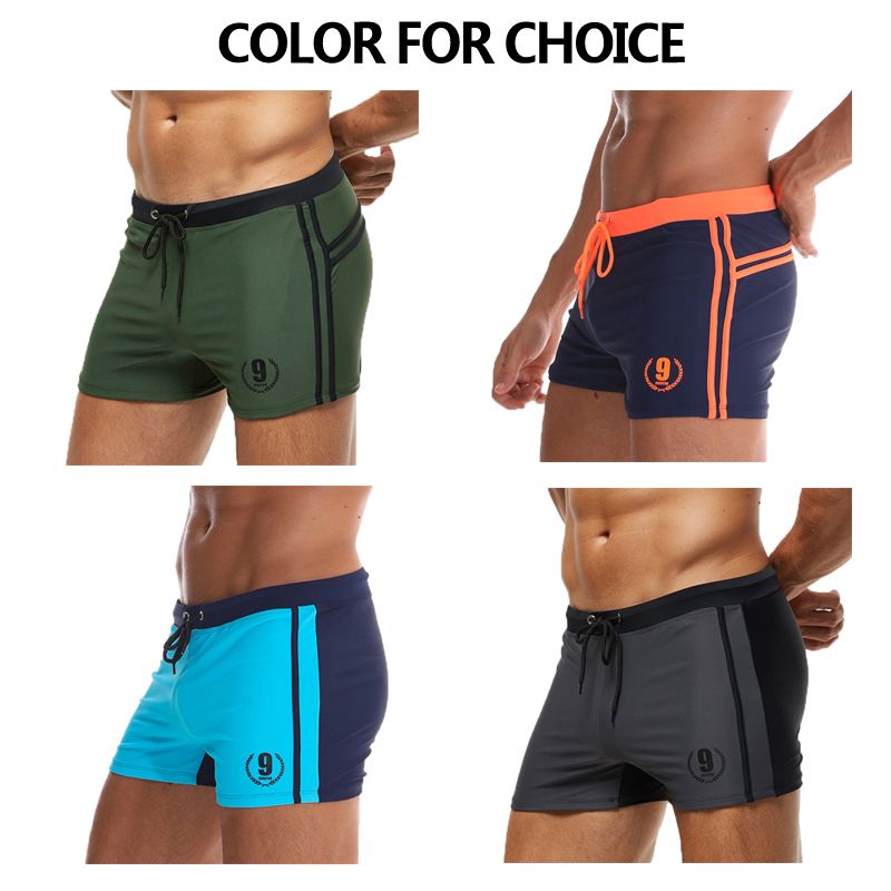 2021 Datifer Men's Swim Trunks Swimming Briefs Homens Maillot  Bain Trunks