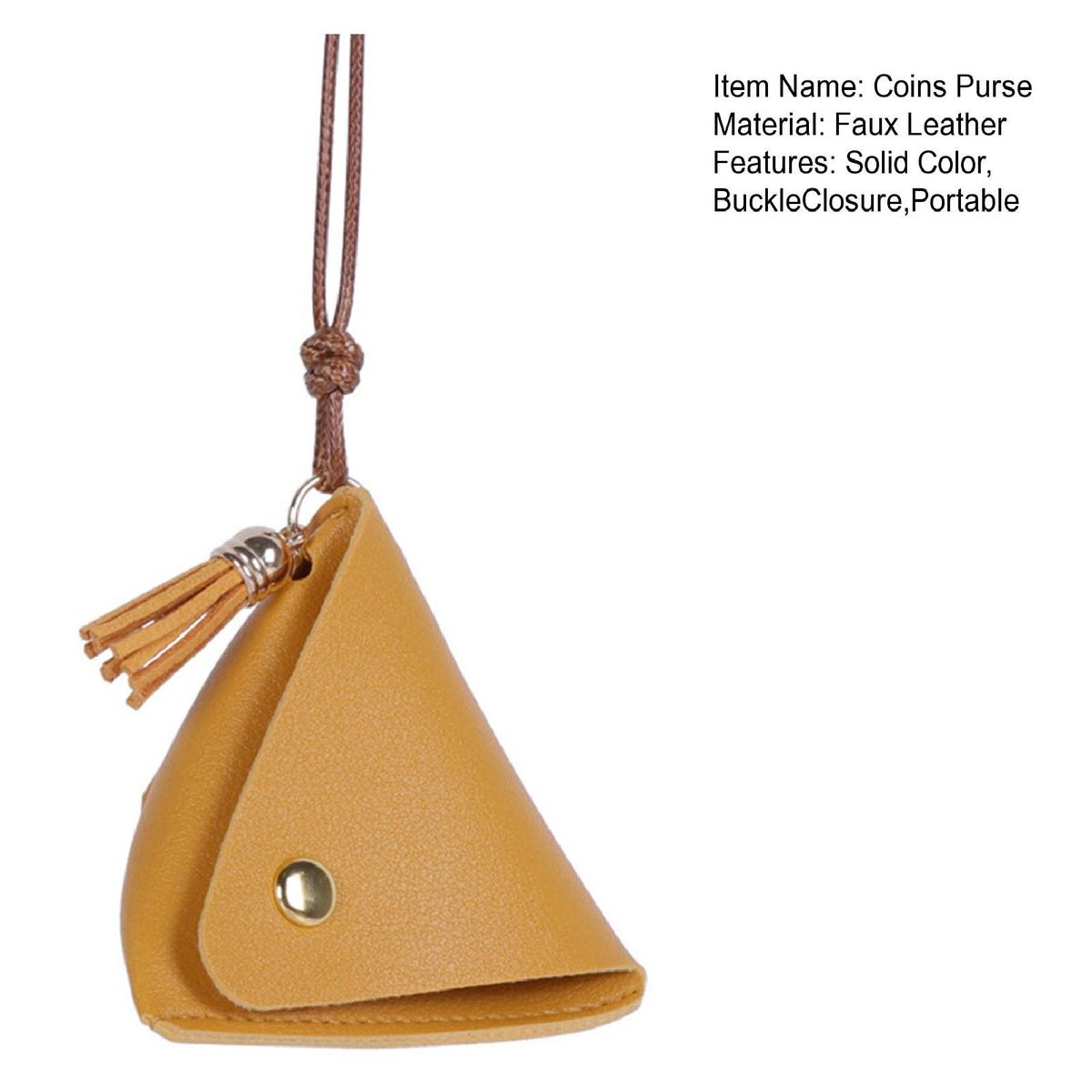 Women Wallet Coins Purse Gift Jewelry Bag Yellow