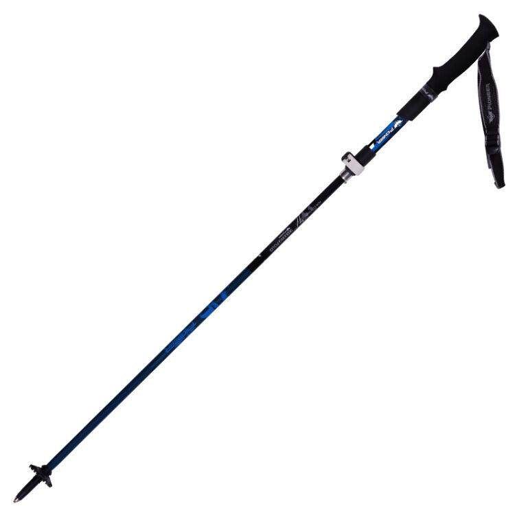 Collapsible Ultralight Carbon Fiber Aluminum Trekking Pole Hiking Climbing Trail Poles Blue Black 35-130